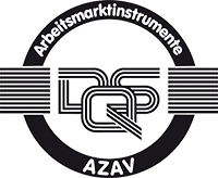 Logo AZAV Förderung Bildungsgutschein