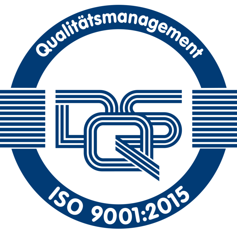 Logo Qualitätsmanagementsystem nach DIN EN ISO 9001:2015