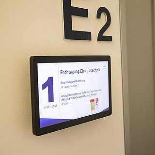 Fachtagung Elektrosicherheit Schild