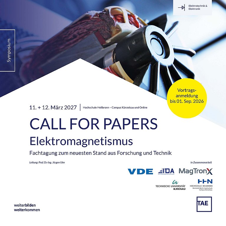 TAE Fachtagung Elektromagnetismus Call for Papers Cover