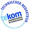 anerkannt von Gesellschaft für Technische Kommunikation – tekom Deutschland e.V.
