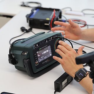 Fachtagung Elektrosicherheit Aufbau Experiment