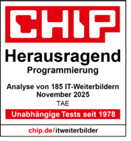 CHIP: Herausragend / Programmierung / Analyse von 185 IT-Weiterbildern November 2025
